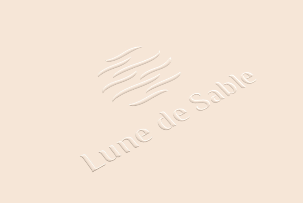 lune de sable identité visuelle espace beauté