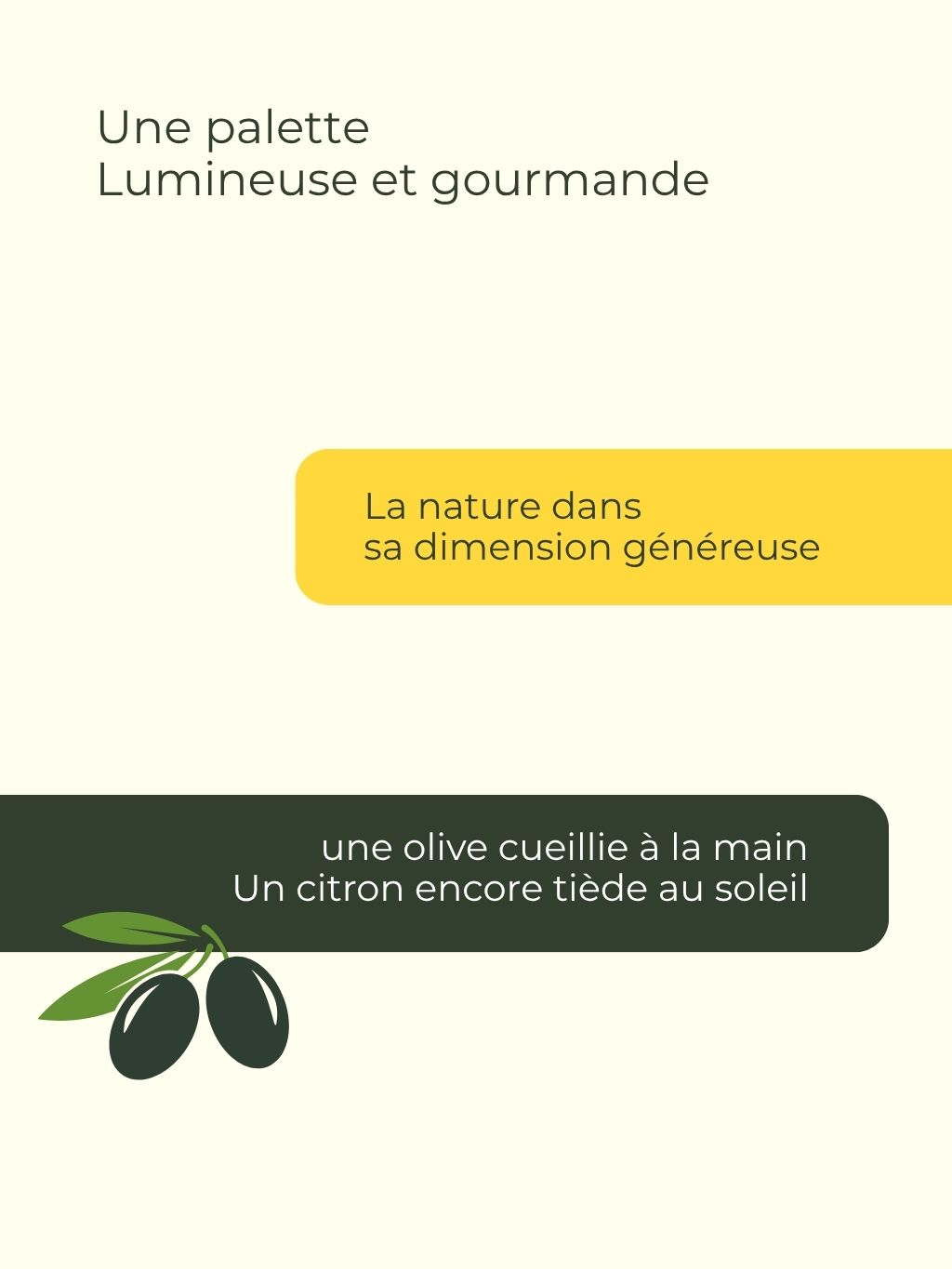 Soleiae une palette lumineuse et gourmande
